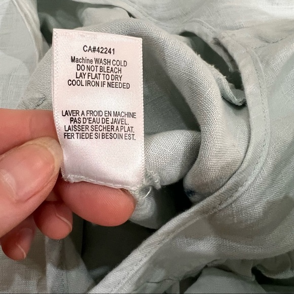 Young Fabulous Broke On The Road Maddox Linen Jumpsuit Blue Sz S 100% Linen Boho - Picture 9 of 16